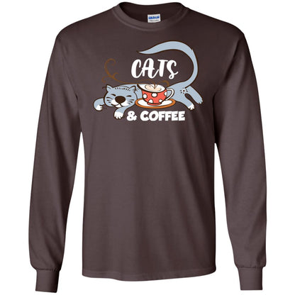 A Good Day Start With Cat And Coffee Cat Lover T-shirt Dark Chocolate