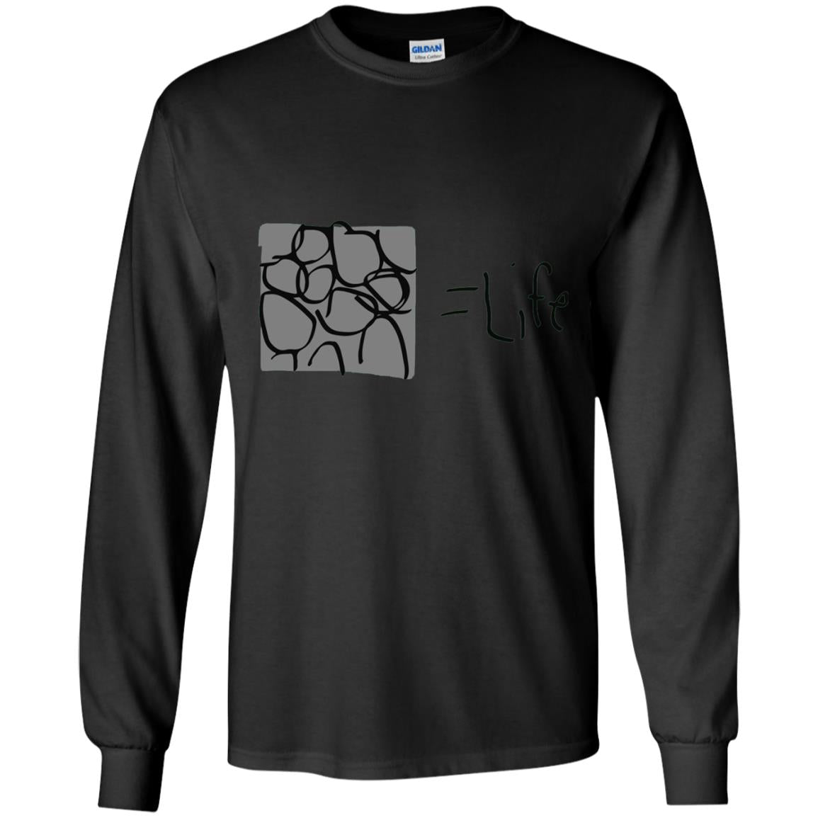 Cobblestone Equals Life Video Game Gamers Shirt Black