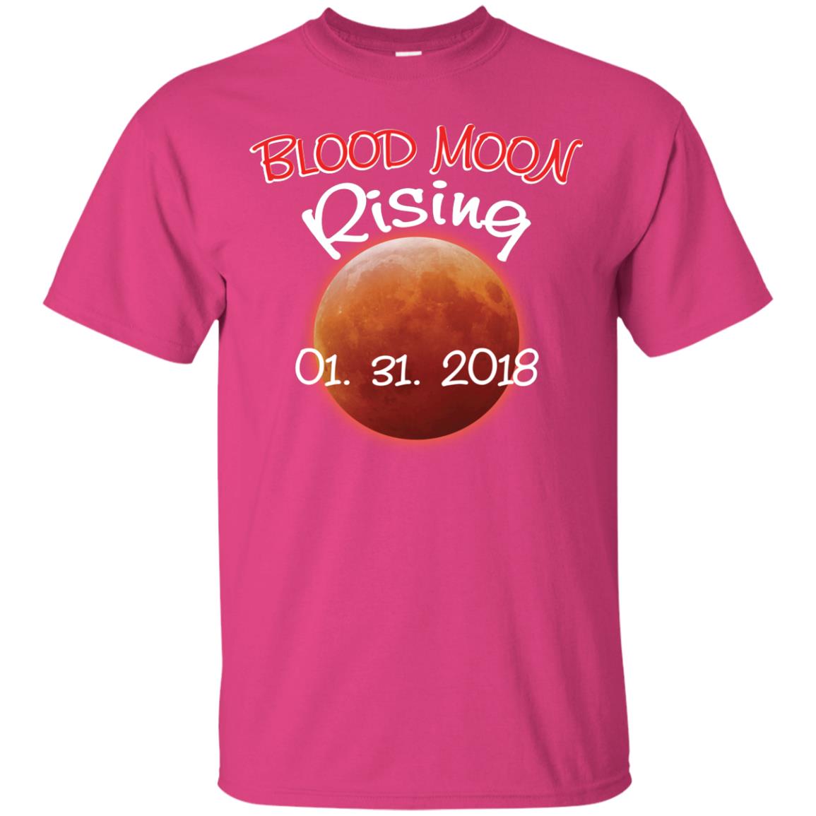 Blood Moon T-shirt Rising 01.31.2018 Heliconia