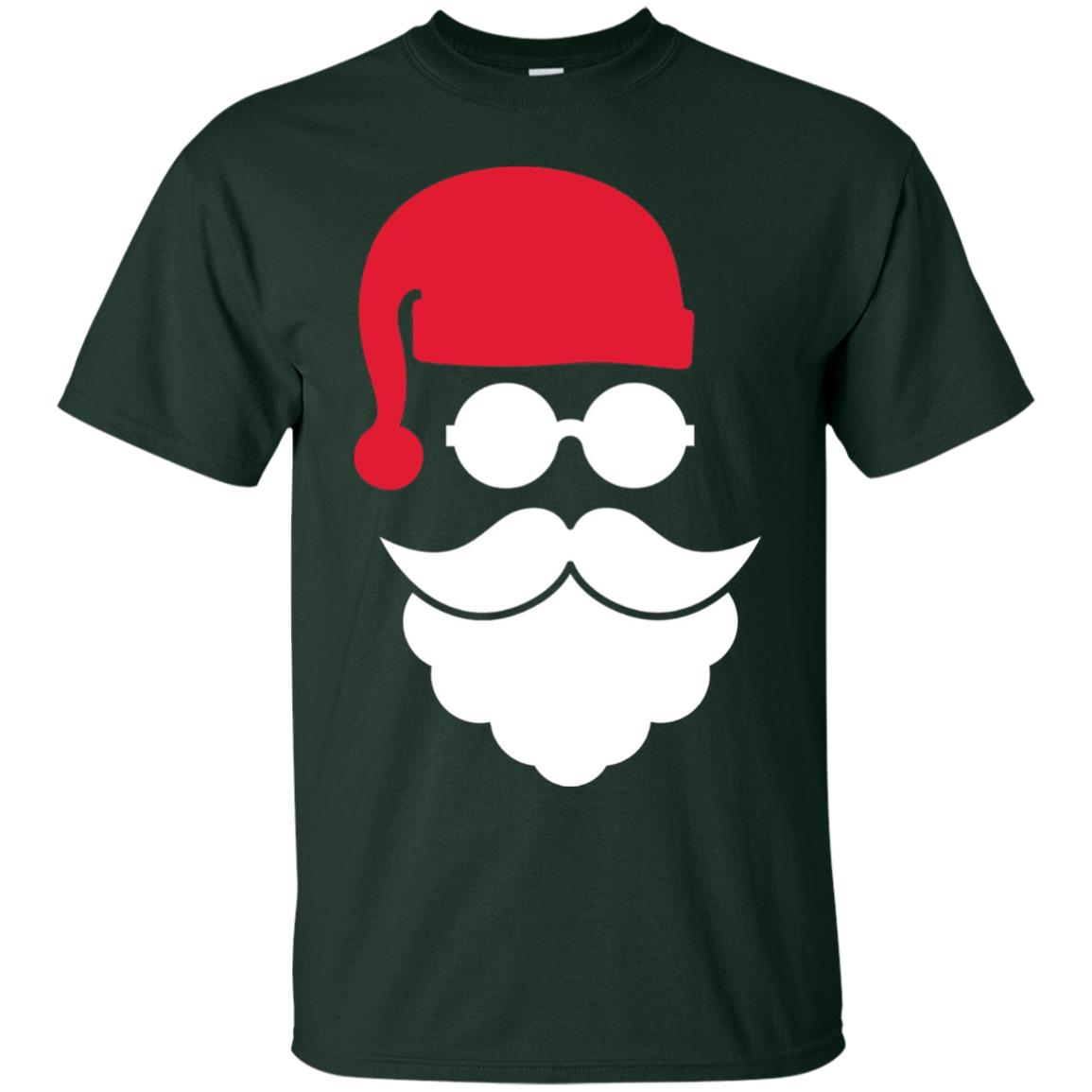 Christmas Shirt Santa Claus Face Forest