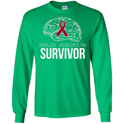 Brain Aneurysm Survivor T-shirt Irish Green