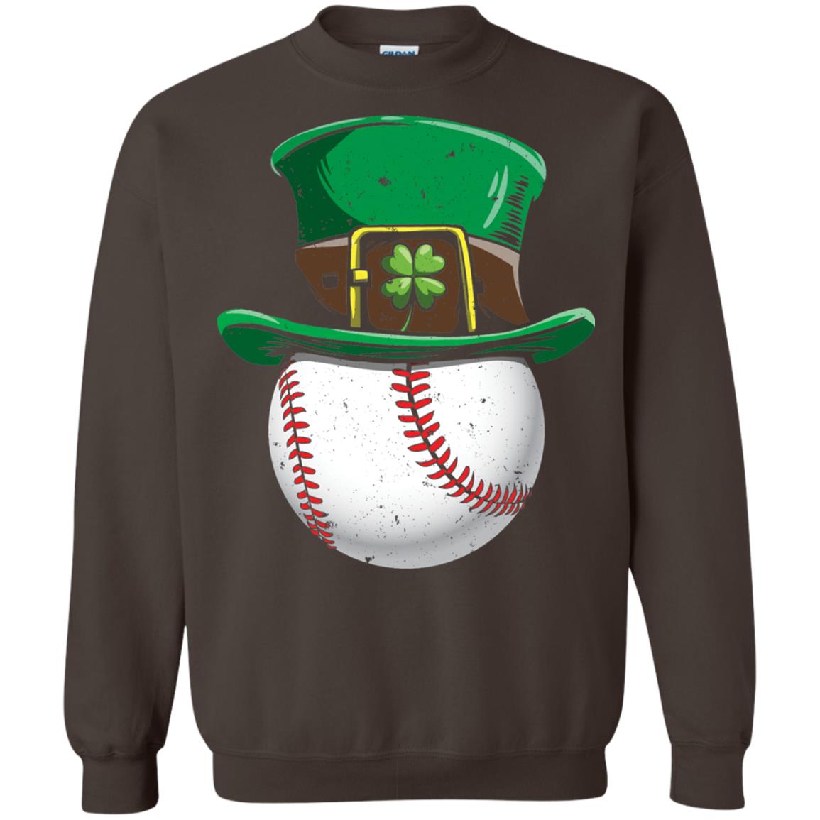 Leprechaun St. Patrick_s Day Baseball Ball T-shirt Dark Chocolate