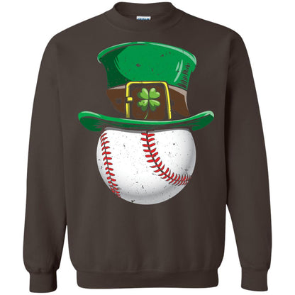Leprechaun St. Patrick_s Day Baseball Ball T-shirt Dark Chocolate