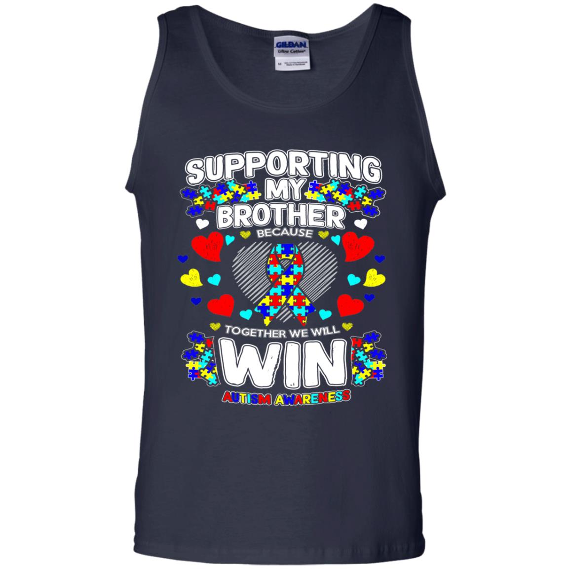 Autism Awareness Shirts For Supporting My Brother Navy