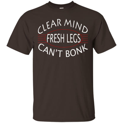 Clear Mind Fresh Legs Can't Bonk Marathon Running Shirt Dark Chocolate