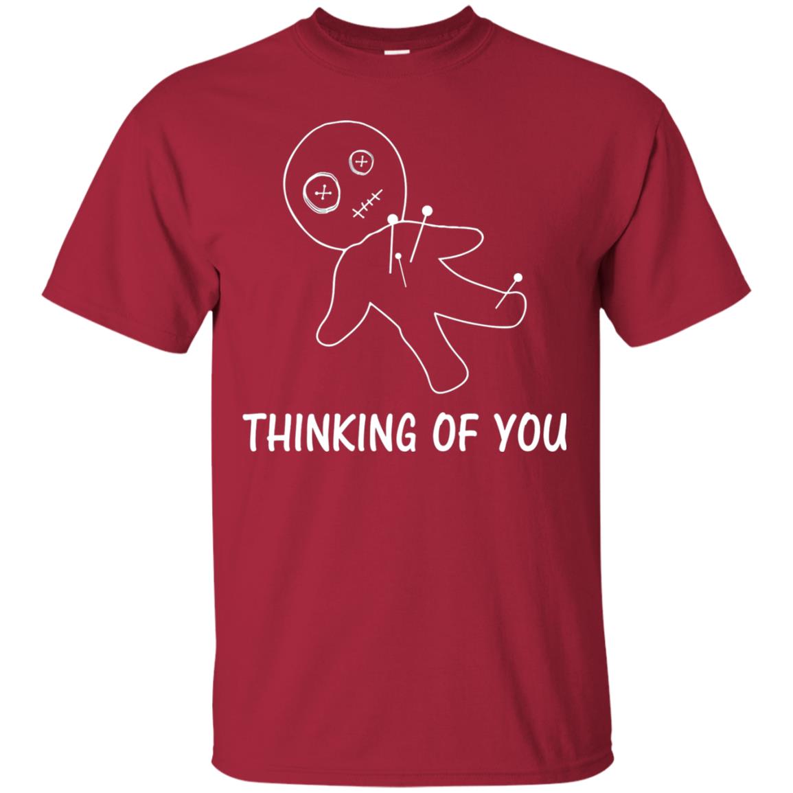 Thinking Of You Voodoo Doll T-shirt Cardinal