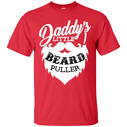Daddy's Little Beard Puller Kid Shirt Red