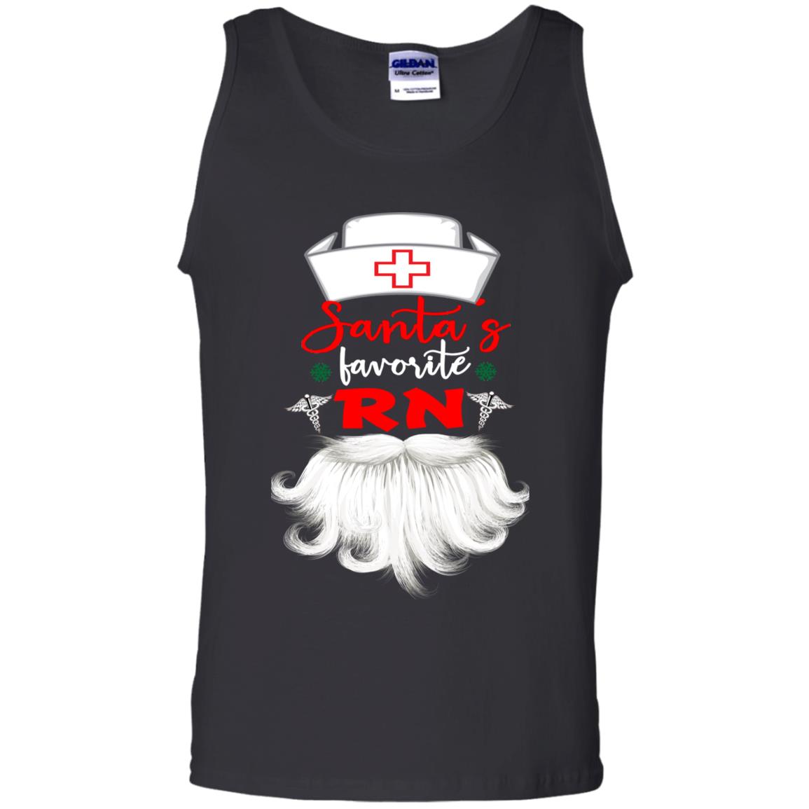 Santa's Favorite Rn Nursing Idea Shirt Black