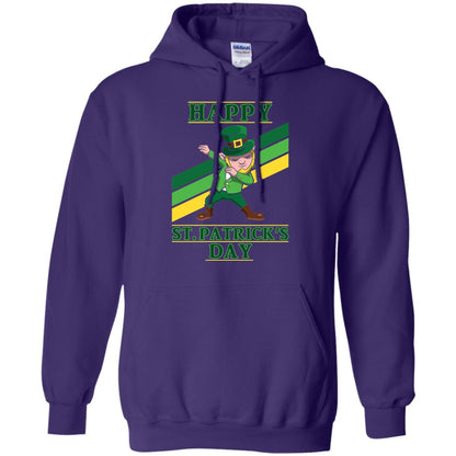 Dabbing Leprechaun Saint Patrick_s Day T-shirt Purple