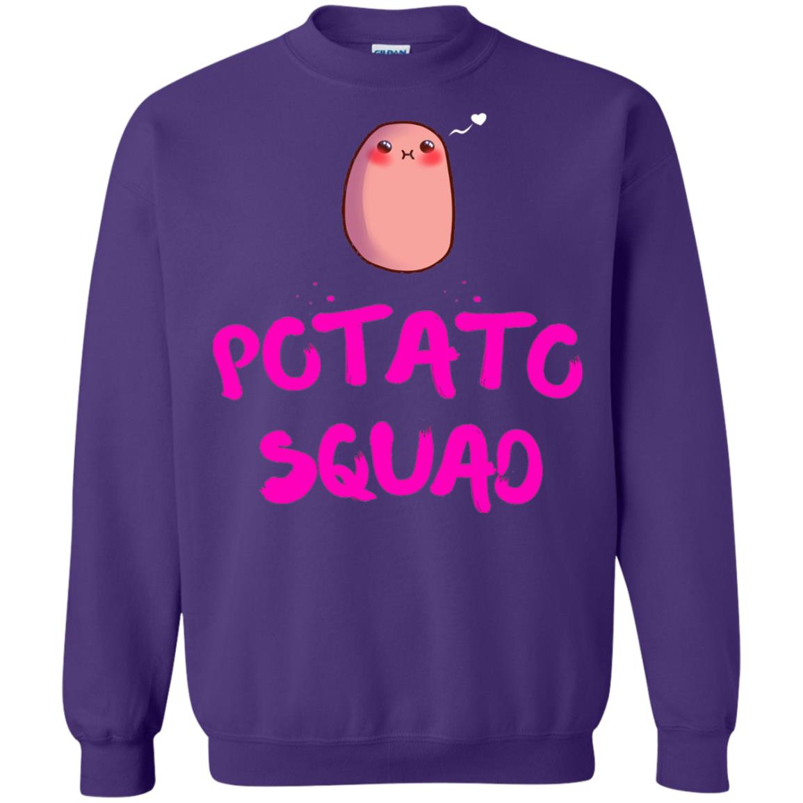 Cute Potato Squad T-shirt I Love Potato Purple