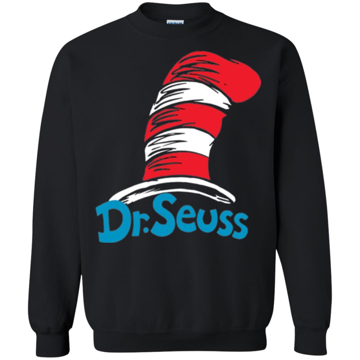 Film Lover T-shirt Dr. Seuss Hat T-shirt Black
