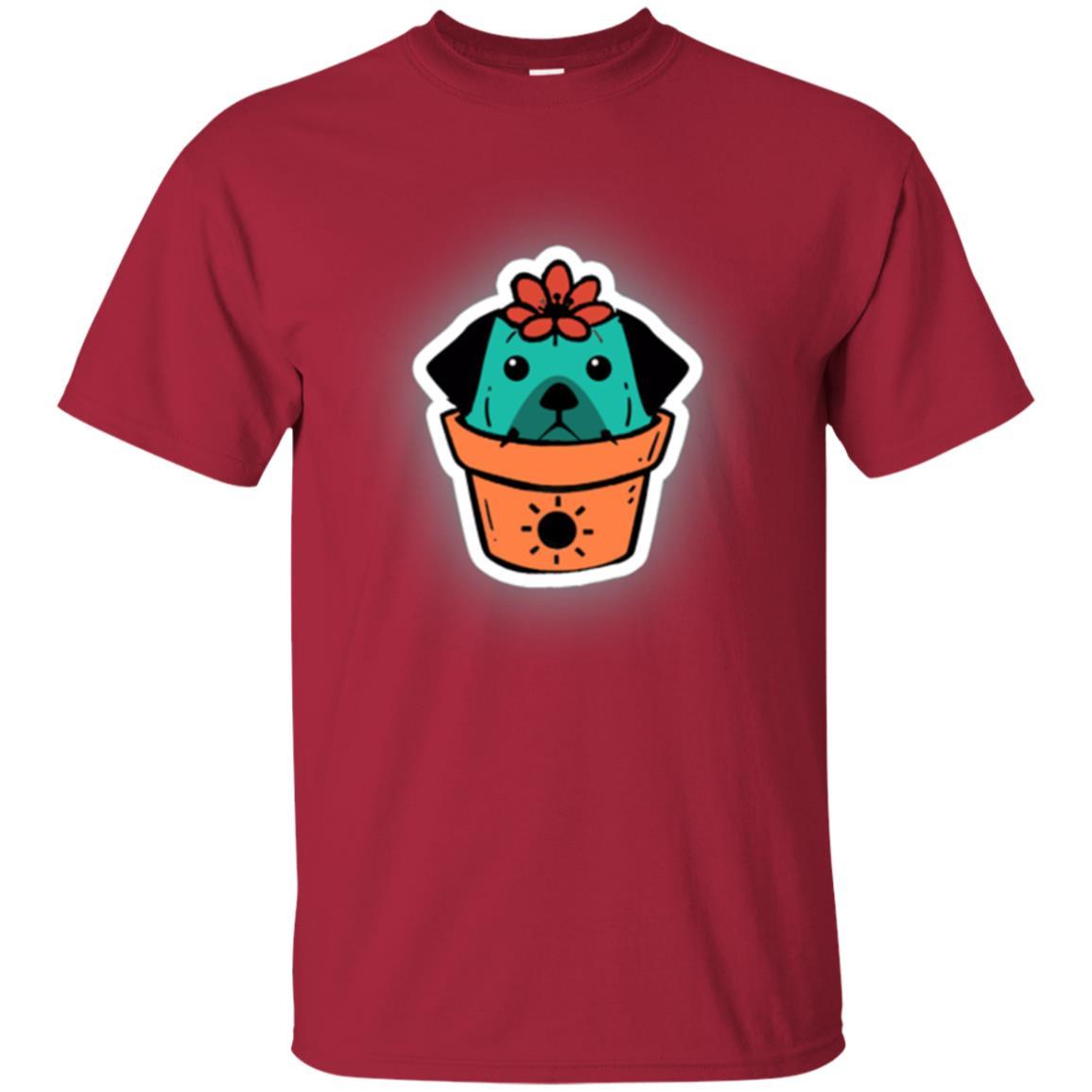 Dog Lover T-shirt Cactus Dog Dogcus Cardinal