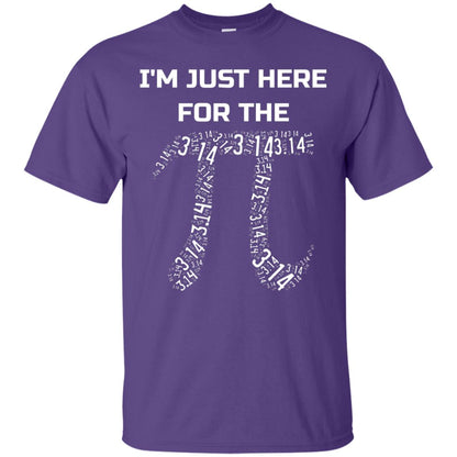 Im Just Here For The Pi Pi Day Shirt Purple