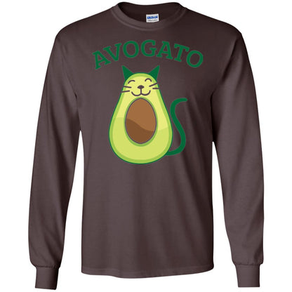 Avogato Avocado Cat Kitty Funny Meow T-shirt Dark Chocolate