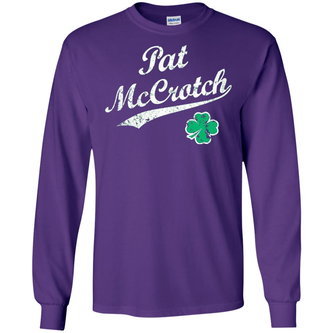 Pat Mccrotch Funny St Patricks Day T-shirt Purple