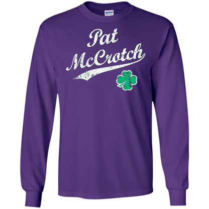 Pat Mccrotch Funny St Patricks Day T-shirt Purple