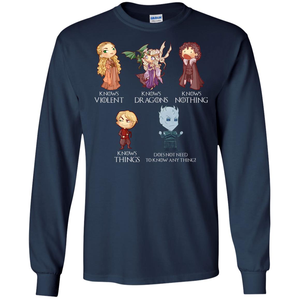 Know Something Game Of Thrones Fan T-shirt Navy