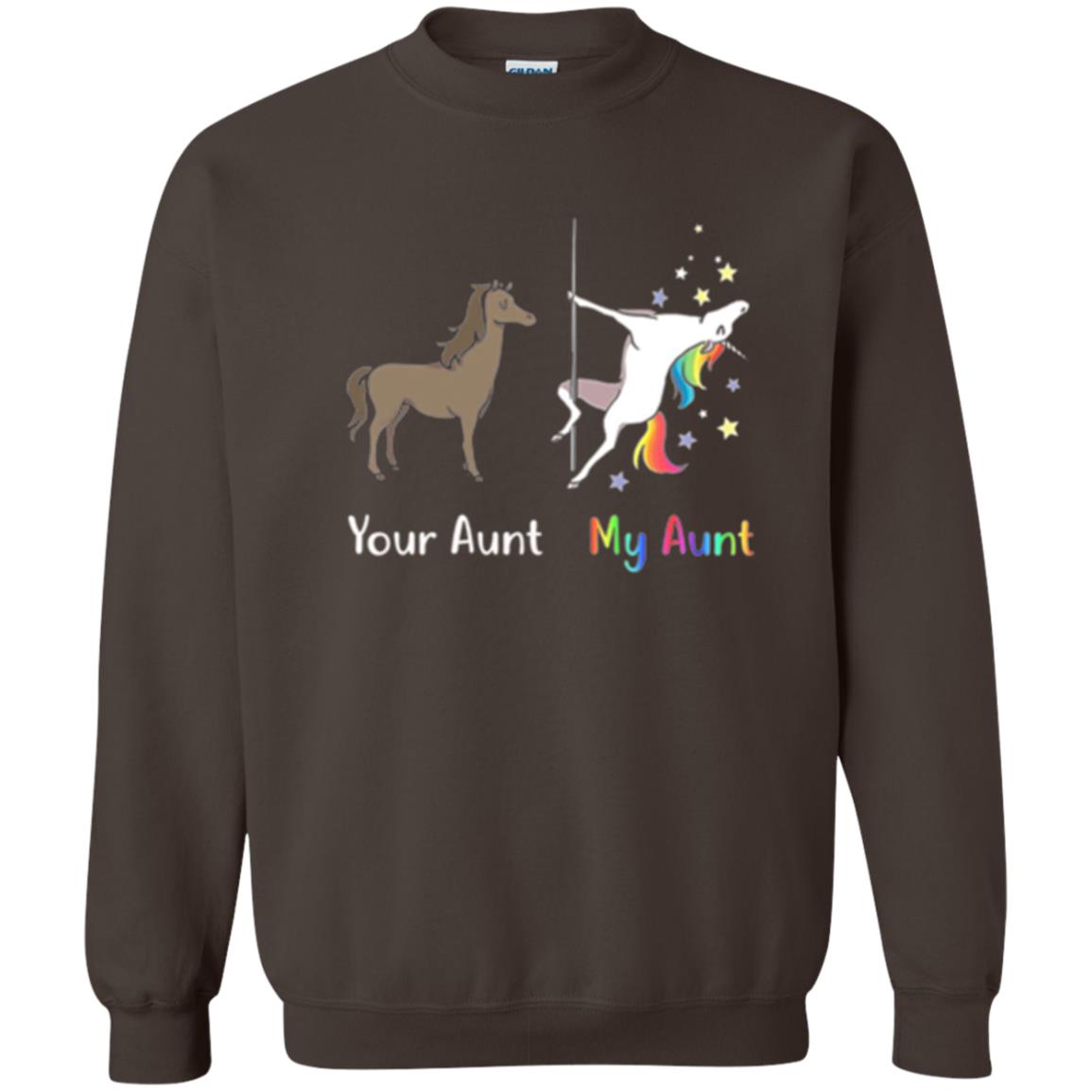 Unicorn T-shirt Your Aunt My Aunt Dark Chocolate