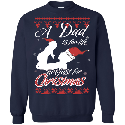 Family T-Shirt A Dad Is For Life Not Just For Christmas Navy