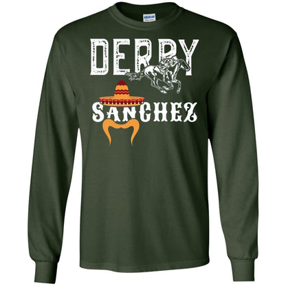 Derby Sanchez When Cinco De Mayo Derby Collide Shirt Forest Green