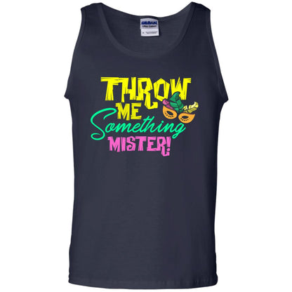 Mardi Gras T-shirt Throw Me Something Mister Navy