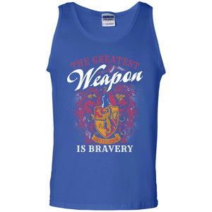 The Greatest Weapon Is Bravery Harry Potter Fan T-shirtG220 Gildan 100% Cotton Tank Top