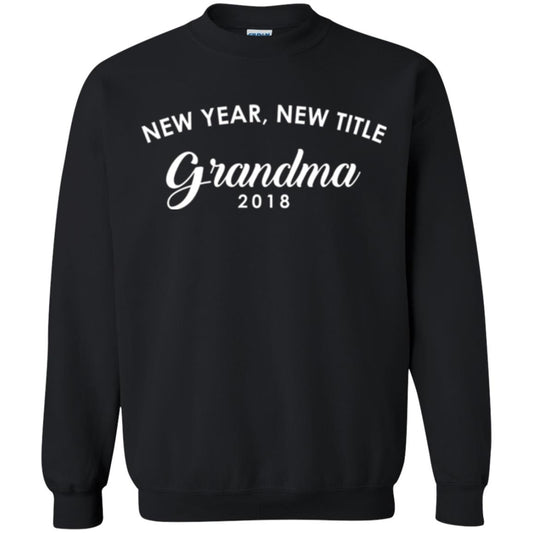 Nana T-shirt New Years New Title Grandma Pregnancy Announcement 2018 Black