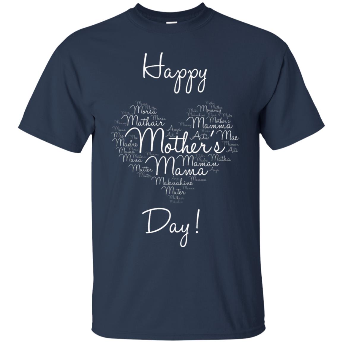 Happy Mothers Day Mommy T-shirt Navy