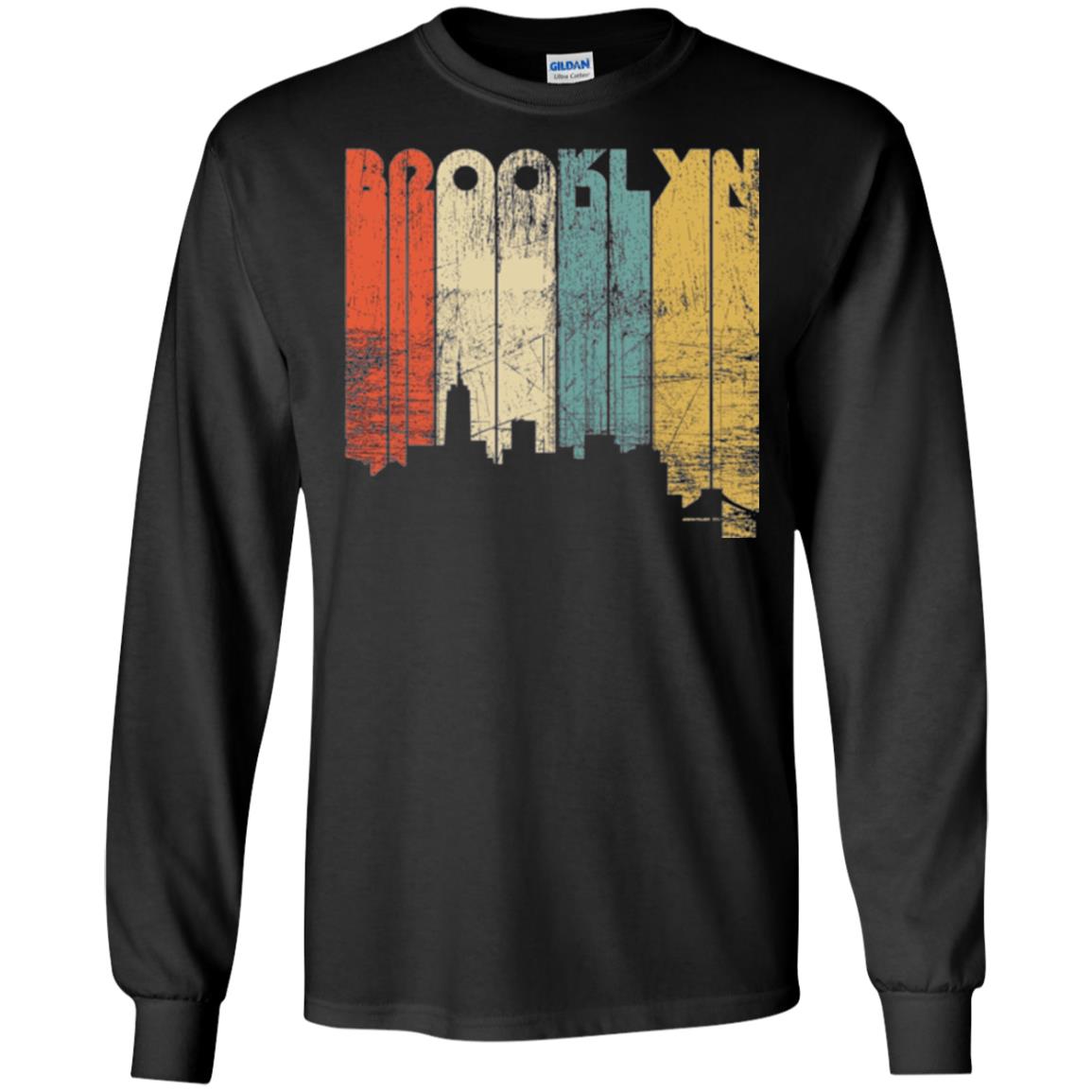 Brooklyn City New York State Vintage T-shirt Black