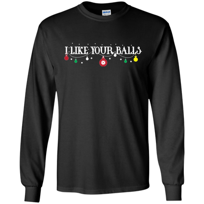 Christmas T-shirt I Like Your Balls Black