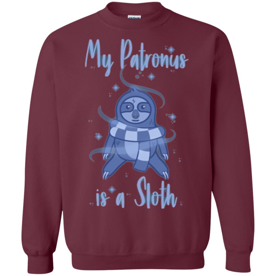 Film T-shirt My Patronus Is A Sloth T-shirt Maroon
