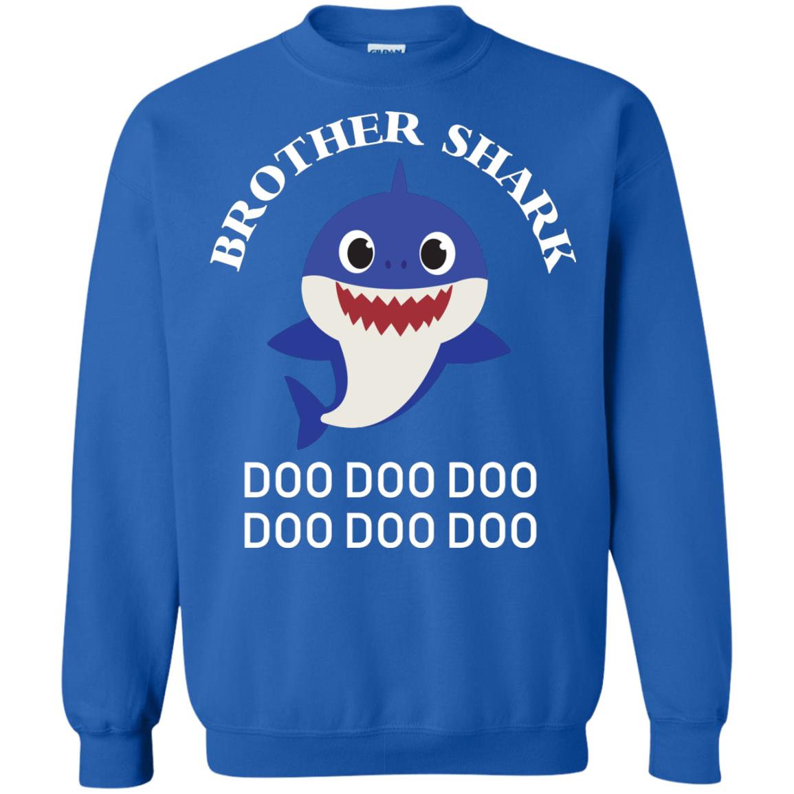 Brother Shark Family Shark Shirt Royal
