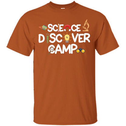Science Discover Camp Summer Trip Shirt Texas Orange