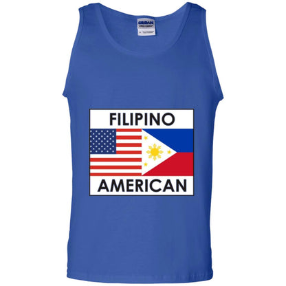 Filipino American T-shirt Philippines Usa Flags Royal