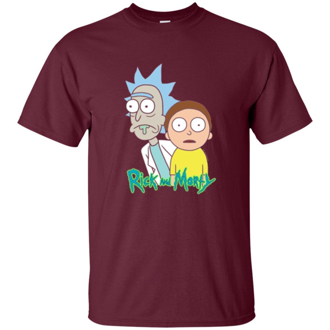 Film T-shirt Rick And Morty Stunned Maroon