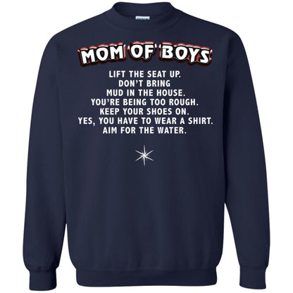 Mom Of Boys You Have To Wear A Shirt Aim For The Water Shirt Navy