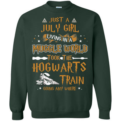 Just A July Girl Living In A Muggle World Took The Hogwarts Train Going Any Where Forest Green