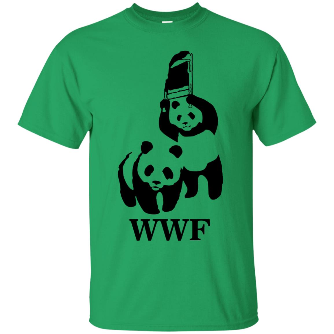 World Wildlife Fund Funny Panda Shirt Irish Green