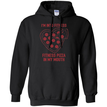 Pizza Lover T-shirt Fitness Pizza In My Mouth Black