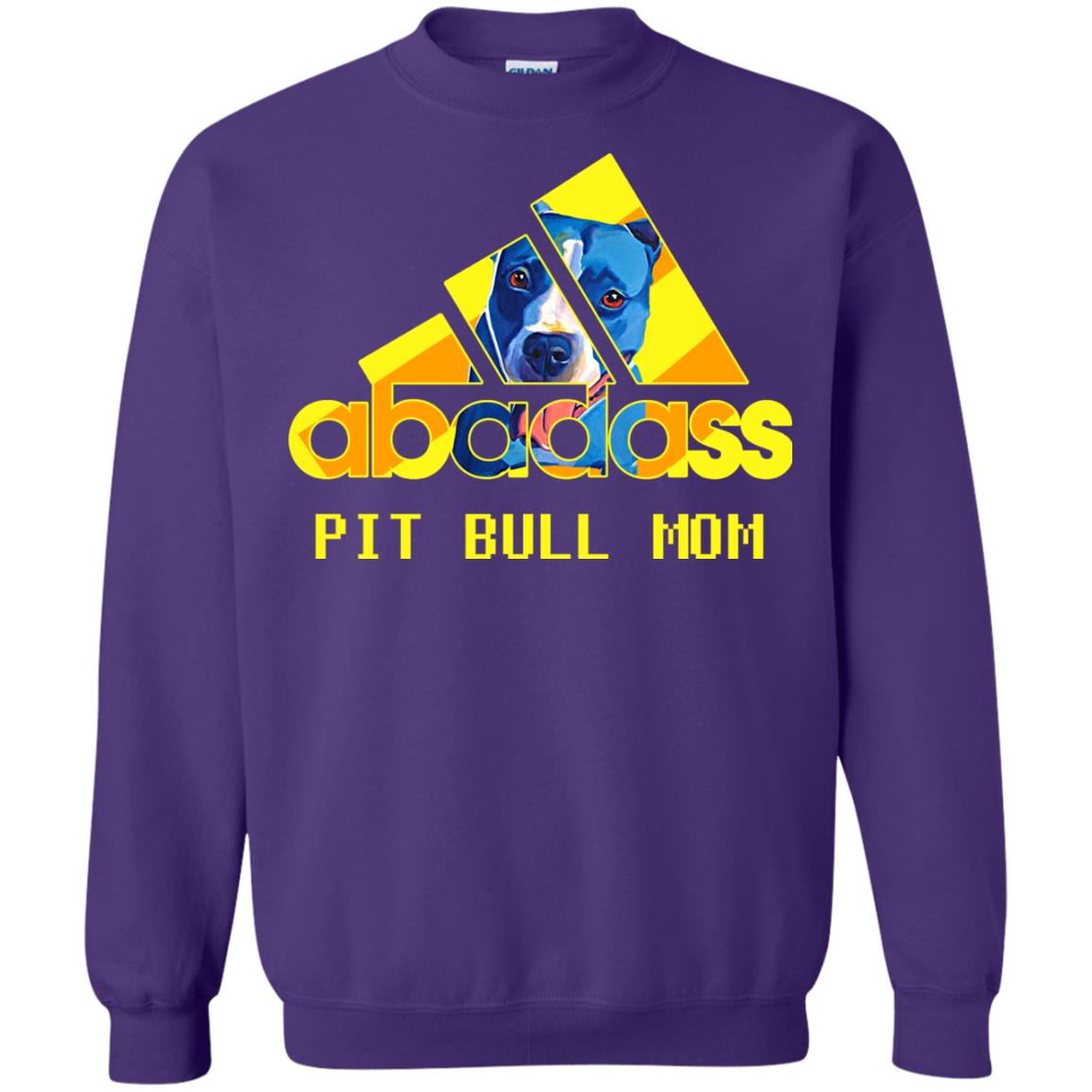 Abadass Pit Bull Mom Mommy Loves Pitbull Shirt Purple
