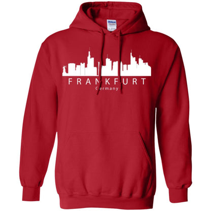 Frankfurt Germany Skyline T-shirt Red