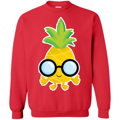 Funny Pineapple With Glasses For Boys Mens Shirt Red