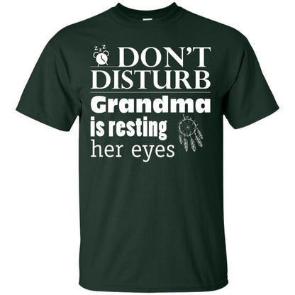 Don't Disturb Grandma Is Resting Her Eyes Funny Grandmom Shirt Forest