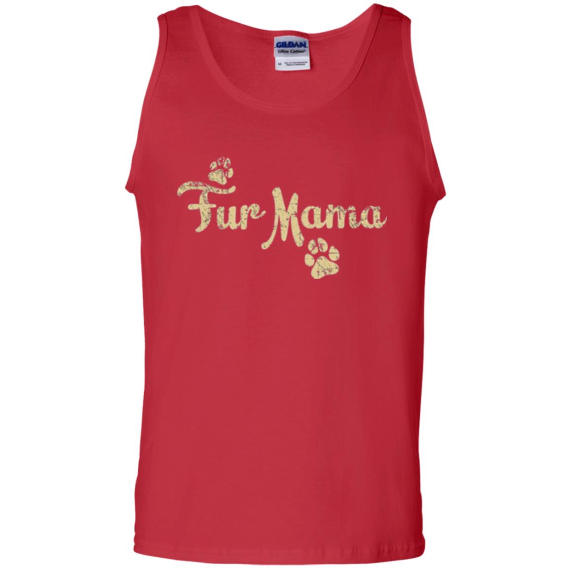 Fur Mama Mommy Love Dog T-shirt Red