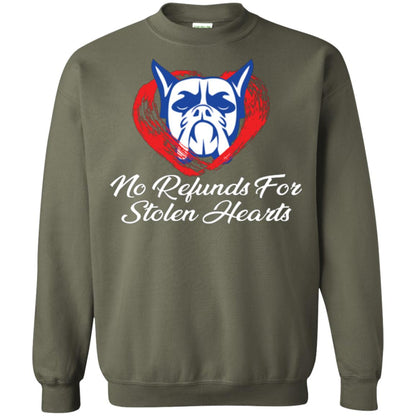 Dog Lover T-shirt No Refunds For Stolen Hearts Military Green
