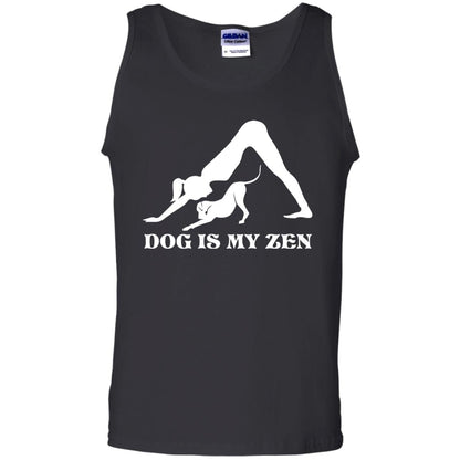 Yoga Dog T-shirt Dog Is My Zen Black