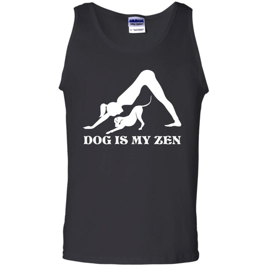 Yoga Dog T-shirt Dog Is My Zen Black