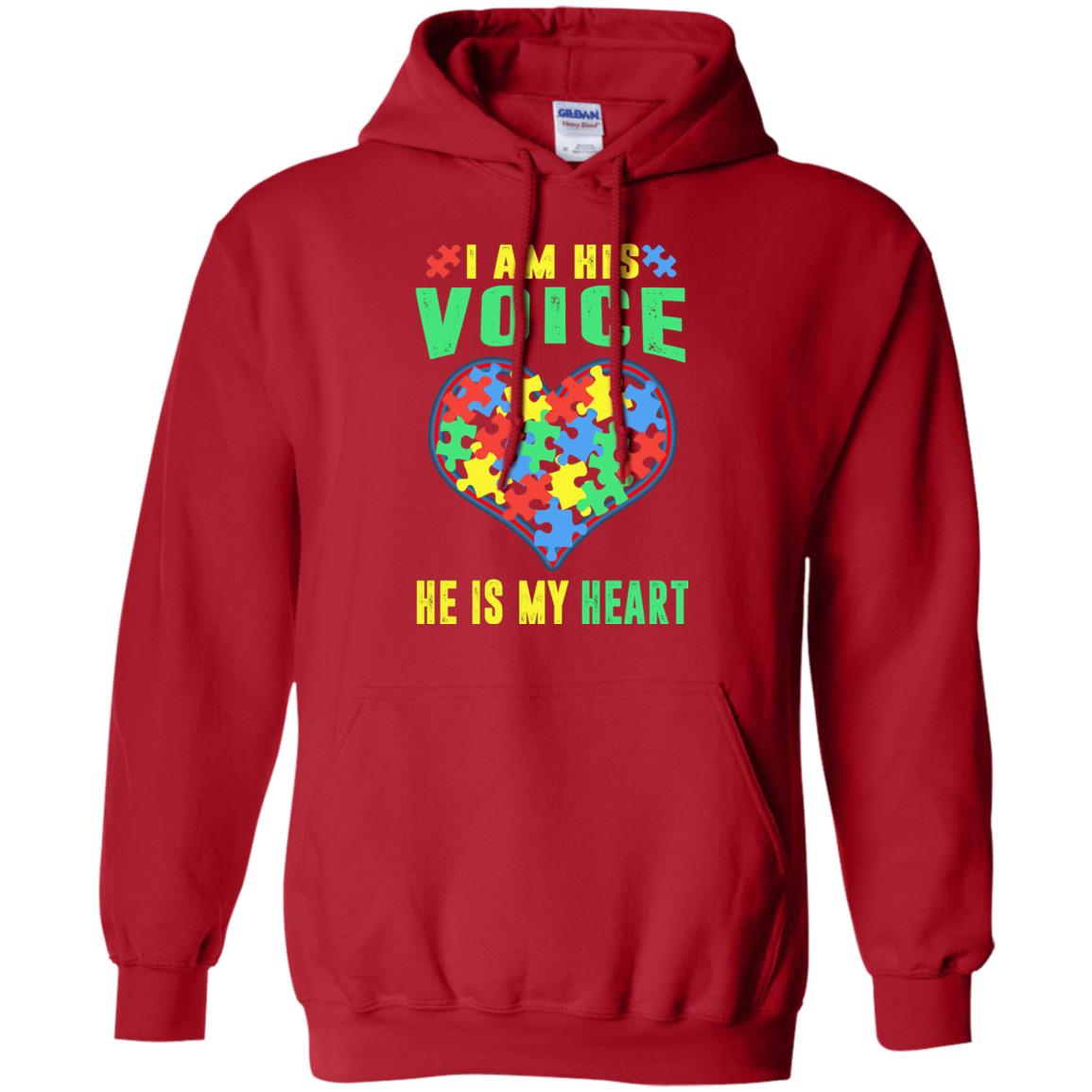 Autism Awareness Shirt He Is My Heart Red