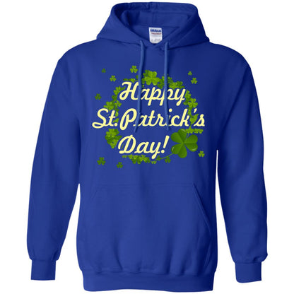 Happy St.patricks Day Shamrocks T-shirt Royal