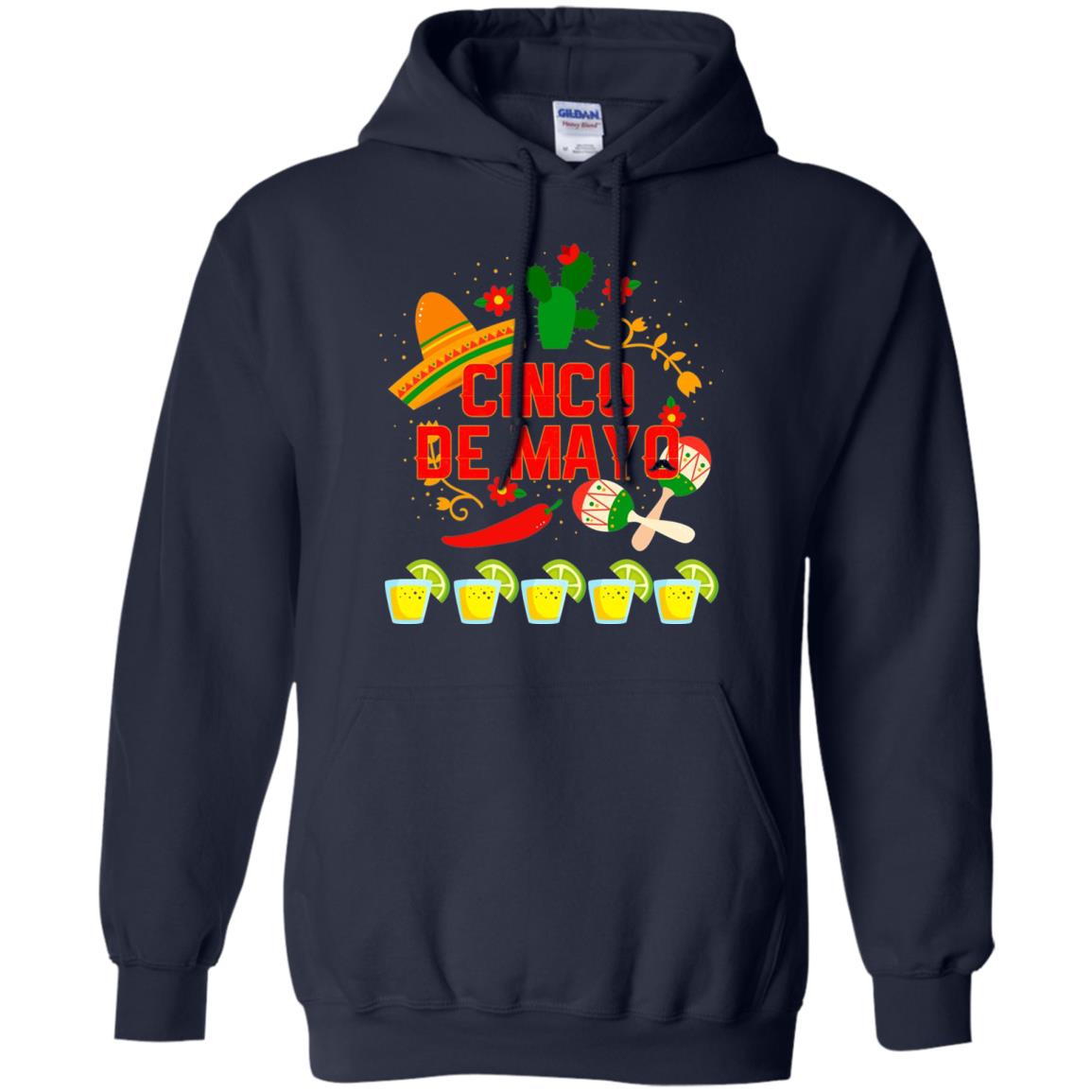 Fiesta Cinco De Mayo T-shirt Navy